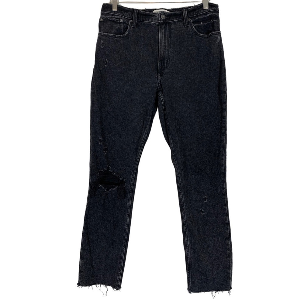 Abercrombie & Fitch The Skinny High Rise Distressed Jeans Size 28
